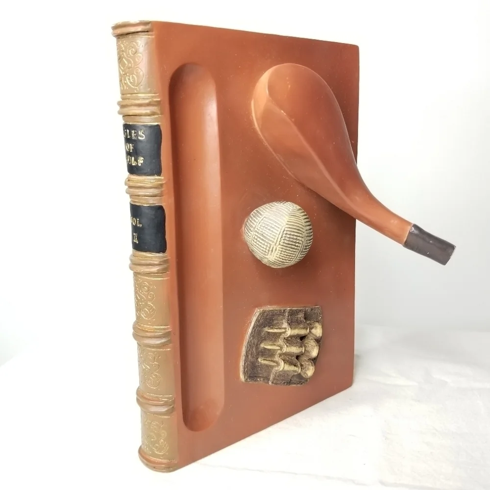 Rules of Golf Desk Pen Holder Figurine Sculpture